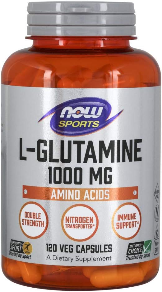 L-Glutamina 1.000mg, 120 Cápsulas – Aumente sua performance com a Glutamina de alta qualidade da NOW Foods - NOW Foods