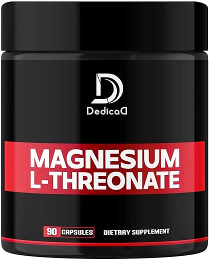 DEDICAD - Cápsulas de Magnésio L-Treonato 2000mg – 90 Cápsulas – 144mg de Magnésio Elemental por Porção