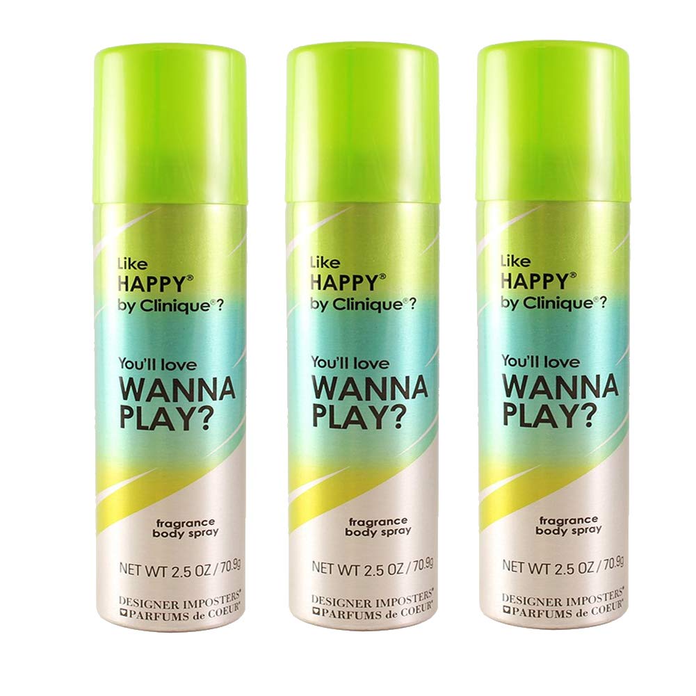 Wanna Play, 75 ml, Pack com 3 unidades – Fragrância envolvente e duradoura - Parfums De Coeur