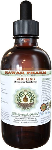 Zhu Ling Extrato Líquido Sem Álcool, Polyporus Umbellatus Glicerito de Esclerócio, Suplemento Herbal Natural, Hawaii Pharm, EUA 120 ml