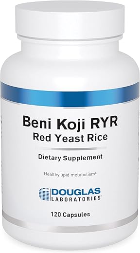 Beni Koji Arroz Vermelho Fermentado | Suporte ao Metabolismo Saudável de Lipídios Sanguíneos* | 120 Cápsulas - Douglas Laboratories