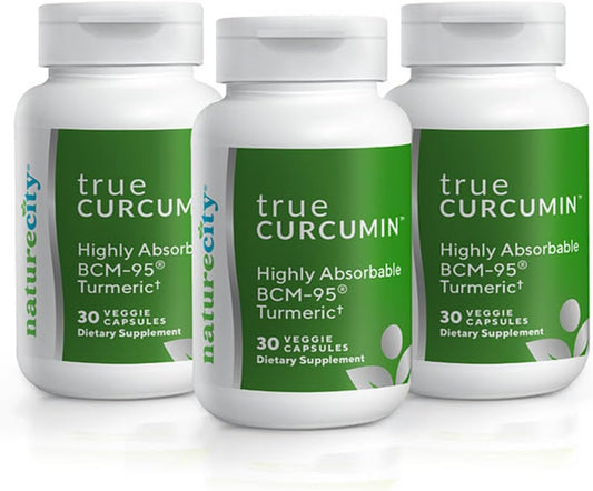 NatureCity - Suplemento de Curcumina Verdadeira | Cápsulas de Curcuma 500mg | Aumento de Absorção de até 700%% (90 Dias de Fornecimento) | Suporte para Articulações