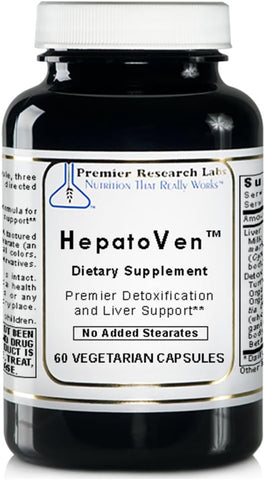 Premier Research Labs - HepatoVen TM – 60 Cápsulas Veganas para Desintoxicação e Suporte ao Fígado – Premier