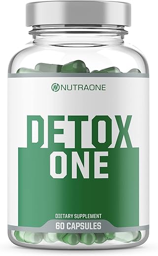 DetoxOne 30 Dias | Desintoxicação Extra Forte para Digestão Saudável e Perda de Peso | Promove Desintoxicação e Aumenta Energia - NutraOne
