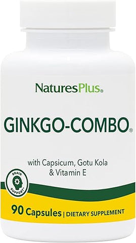Gingko-Combo – 120 mg: Potencialize sua memória e concentração com o Gingko-Combo da Natures Plus – 120 mg - Natures Plus