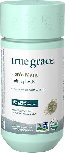 Lion’s Mane Cogumelo Cérebro, Nervo – 60g - True Grace