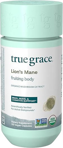 Lion’s Mane Cogumelo Cérebro, Nervo – 60g - True Grace