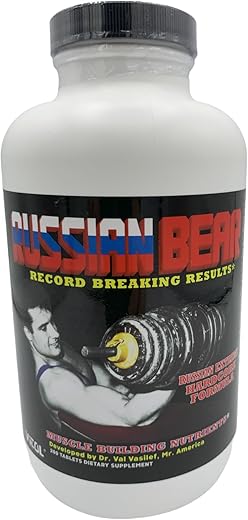 Russian Bear Tablets 200 Unidades – Aumente sua força e resistência com o poderoso suplemento de origem russa - Vitol