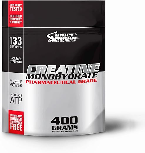 Inner Armour - Pó de Creatina Monohidratada Micronizada – Aumente a Força Muscular – 100g