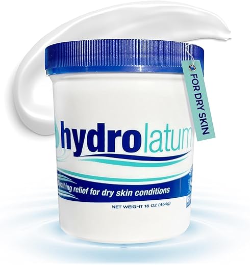 Hydrolatum - Creme Hidratante 355ml: Hidratação diária para pele extremamente seca. Alívio suave para crianças e adultos sem deixar resíduo oleoso. Fórmula não oleosa e calmante