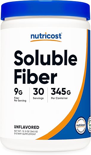 Fibra Solúvel (Sem Sabor) 30 Porções – Vegano, Não-OGM, Sem Glúten | Nutricost Brasil - Nutricost