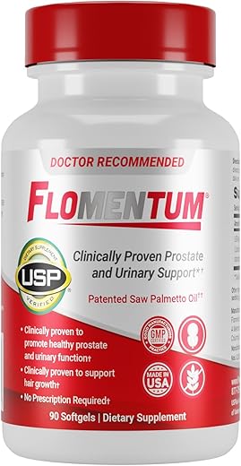 Saw Palmetto para a Próstata Masculina | Suporte para a Saúde Masculina | USP Verificado – Fluxo Urinário Saudável - Flomentum