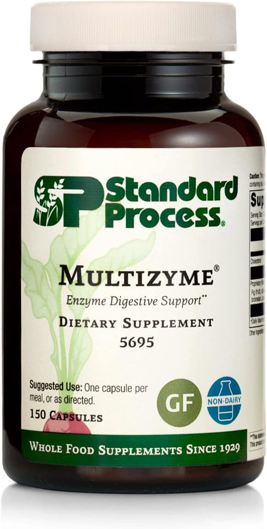 Standard Process Inc. - Standard Process Multizyme – Suporte para o Pâncreas com Enzimas Digestivas de Pancreatina, Saúde Digestiva e Enzimas Pancreáticas com Celulase, Papaína, Amilase, Lipase e Mais