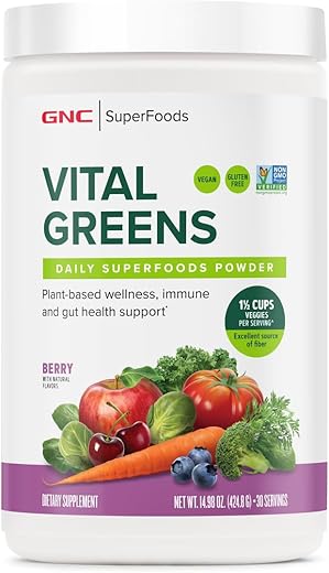 Superfoods Vital Greens – Berry | 30 oz (900 ml) | Superalimentos Essenciais | GNC - GNC