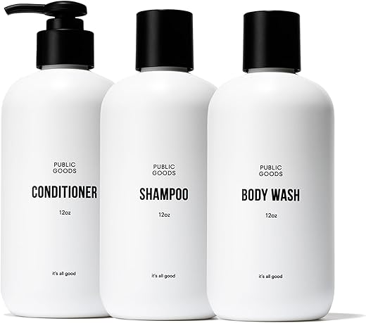Public Goods - Essenciais de Banho Public Goods para Homens e Mulheres | Shampoo Natural, Condicionador