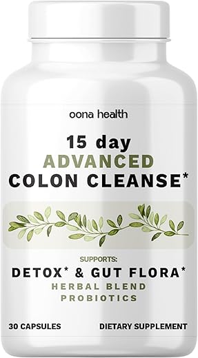 Oona Health - 15 Dias de Limpeza Avançada do Cólon, Probióticos – Marca de Produto