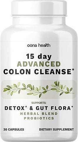 Oona Health - 15 Dias de Limpeza Avançada do Cólon, Probióticos – Marca de Produto
