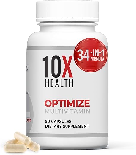 10X Health System - 10X Health – Multivitamínico Otimizado Methylated para Homens – 60 Cápsulas
