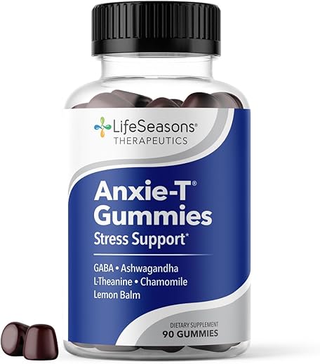 LifeSeasons - Anxie-T Gummy – Alívio do Estresse – Suplemento Vitamínico para o Humor – Marca Anxie-T