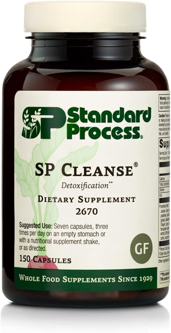 Standard Process Inc. - Standard Process SP Cleanse – Limpeza Completa da Vesícula Biliar com Alimentos Integrais, Limpeza do Fígado, Suporte Renal, Digestão e Desintoxicação com Raiz de Collinsonia, Bagas de Zimbro, Cordyceps
