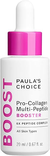 Paula's Choice - Paula’s Choice – Serum Booster Multi-Peptídeo Pro-Colágeno para Rugas, Estimula Produção de Colágeno com Ácido Hialurônico Preenchedor – 30ml