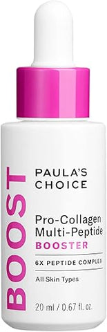 Paula's Choice - Paula’s Choice – Serum Booster Multi-Peptídeo Pro-Colágeno para Rugas, Estimula Produção de Colágeno com Ácido Hialurônico Preenchedor – 30ml