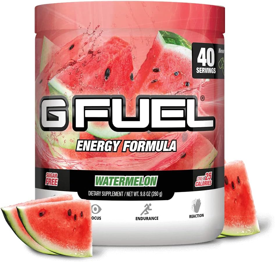 Watermelon Tub – Pó de Energia e Resistência Elite (40 Porções) – Marca G Fuel - G Fuel