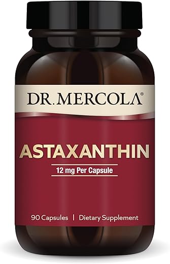 Astaxanthin 90 Cápsulas 12mg Antioxidante Saúde - Dr. Mercola