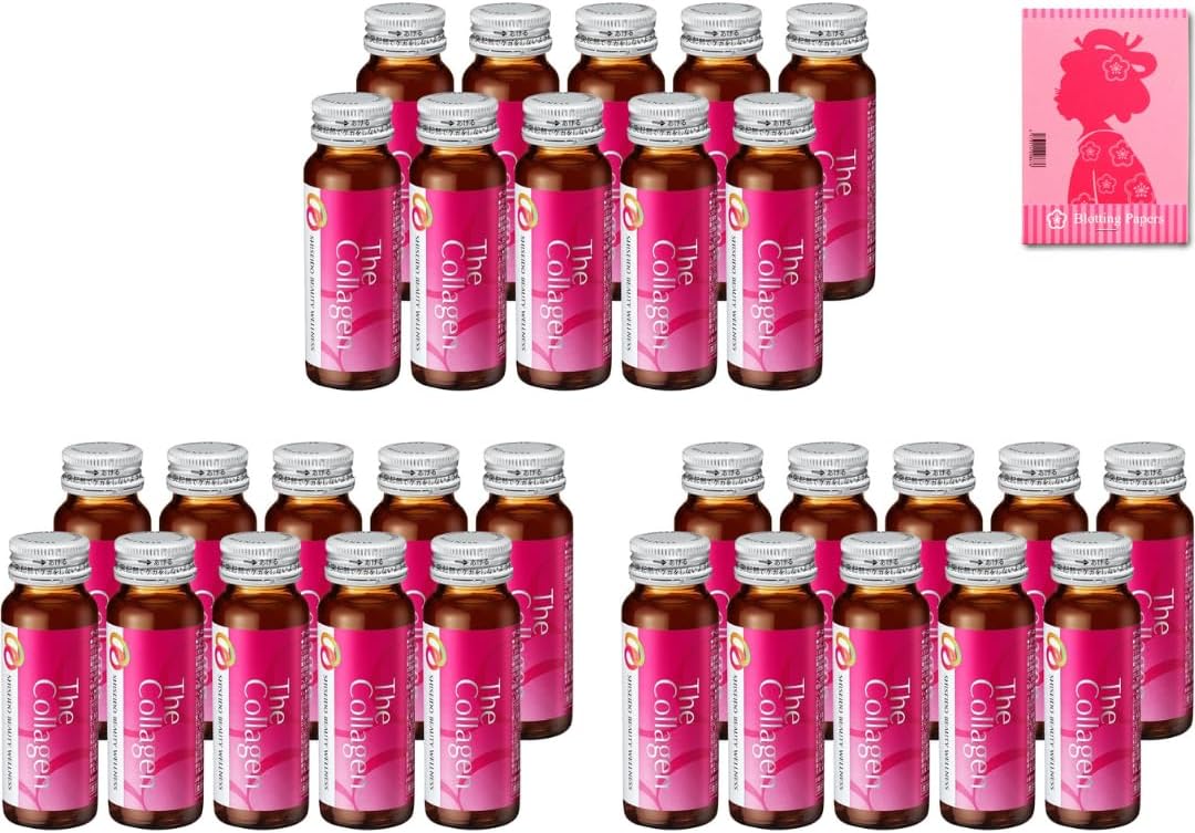 Shiseido The Collagen Drink Líquido 50ml x 10 Frascos Japão (3) – Colágeno Hidratante para Pele