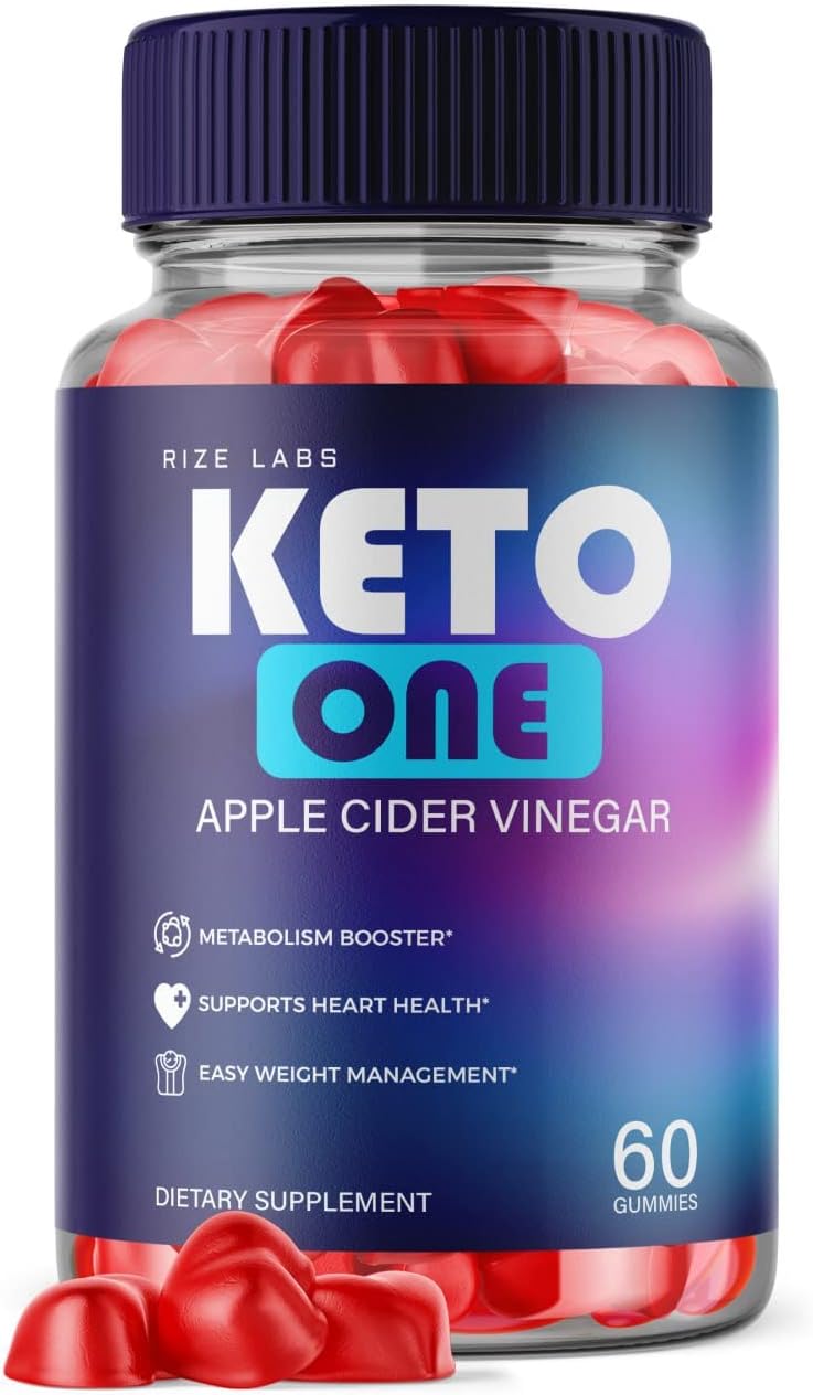 rize labs - Keto One Gummies – Gomitas de Vinagre de Maçã Keto One ACV para Perda de Peso Fórmula Avançada de Energia de Gomas de Barriga Suplemento Queima (60 Gummies)