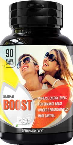 Jadee - Pílulas de Aumento Natural Boost para Homens – Ganhe 5cm em 60 Dias com Nossa Fórmula de Aumento e Espessura, Estimulante de Testosterona para Homens, Promova Tamanho, Força, Energia