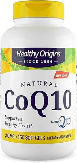 CoQ10 (Kaneka Q10), 300 mg – Saúde do Coração – 300 mg de Coenzima Q10 para a saúde cardíaca - Healthy Origins