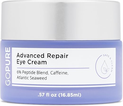Creme Reparador Avançado para os Olhos – Creme para Olheiras, Bolsas e Inchaço, Melhora Visivelmente a Aparência de Linhas Finas, Rugas e Pés de Galinha – 16,9 ml - goPure