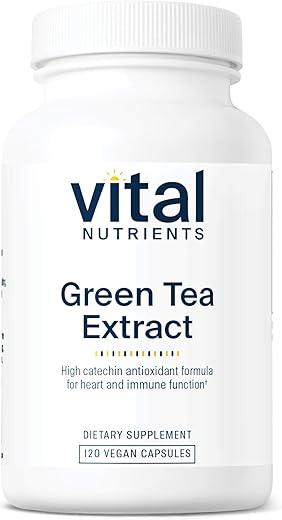 Vital Nutrients - Extrato de Chá Verde Vital Nutrients 550mg | Antioxidante Potente para o Coração | Marca