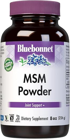 Bluebonnet - BlueBonnet MSM em Pó, 8 Onças (227g) – Benefícios para Saúde e Bem-Estar
