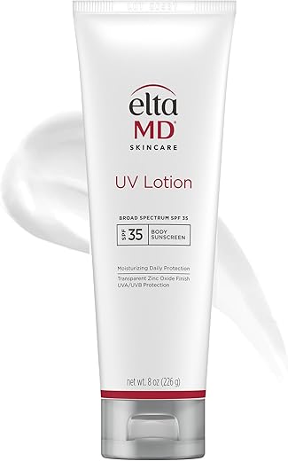 EltaMD Loção Protetor Solar Corporal FPS 30, com Óxido de Zinco e Ácido Hialurônico, 200 ml – Bomba de 7.0 oz