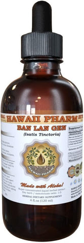Hawaii Pharm - Ban LAN Gen Tintura, Ban LAN Gen, Extrato Líquido de Raiz de Isatis (Isatis Tinctoria), Suplemento Herbal 120 ml