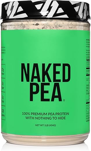 Naked Nutrition - Proteína de Ervilha Naked Pea Isolada – Baseada em Plantas, Vegetariana – 100% Natural e Rica em Nutrientes