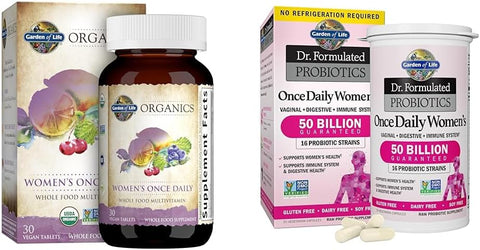 Multivitamínico Orgânico para Mulheres, 30 Comprimidos - Garden of Life