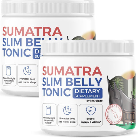 NutraRize - (2 Pacotes) Pó Tônico Sumatra Slim Belly – Suplemento Dietético Sumatra Slim Tonic, Pó de Força Máxima Natural Sumatra, Avaliações do Sumatra Slim BellyTonic