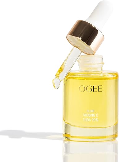 Elixir de Vitamina C THDA 20%% – Soro Facial de Vitamina C Certificado Orgânico – Soro Iluminador de Vitamina C para o Rosto - Ogee