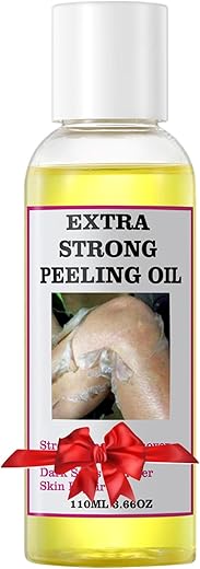 YAFUSIPE - Óleo de Peeling para Pele Escura, Óleo de Peeling Amarelo, Óleo de Peeling Forte Extra Potente, Solução Esfoliante de Peeling para o Corpo Todos os Tipos de Pele – 110ML/3.66g