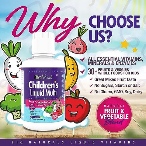 Multivitamínico Líquido Infantil – Fórmula Completa – 250ml - Bio Naturals