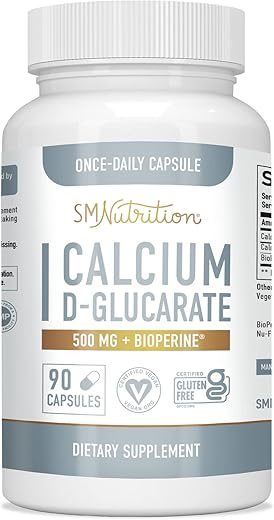 SMNutrition - Calcium D-Glucarate 500mg | CDG para Desintoxicação do Fígado