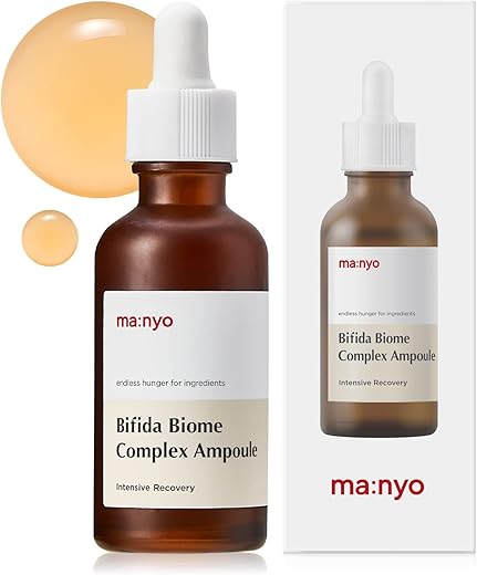 ma:nyo - MANYO FACTORY Bifida Biome Complex Ampola 50ml – Cuidados com a Pele Coreanos, Rejuvenescedor Facial com 10 tipos de Ácido Hialurônico para Mulheres e Homens