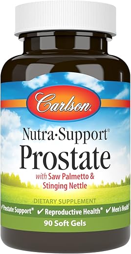 Nutra-Support Próstata com Saw Palmetto | Suporte Nutricional para a Próstata | 60 Cápsulas - Carlson