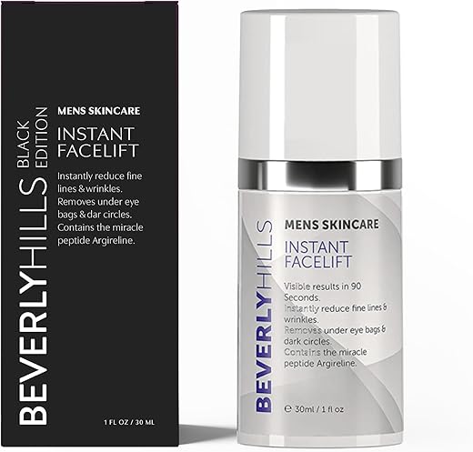 BEVERLY HILLS - Beverly Hills – Tratamento Instantâneo para Rugas, Olheiras e Olhos Inchados – Sérum Facial Masculino – Resultados Rápidos – 30ml
