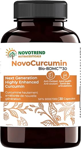 BIOBDMC - NovoCurcumin-BioBDMC30 – 30 Cápsulas – Curcumina Altamente Aprimorada da Próxima Geração