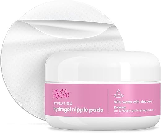 LaVie - Almofadas Geladas Calmantes para Mamilos Sensíveis, Alívio Instantâneo e Refrescante, Livre de BPA, Hidrogel para Amamentação, Infundido com Aloe Vera, 16 Unidades