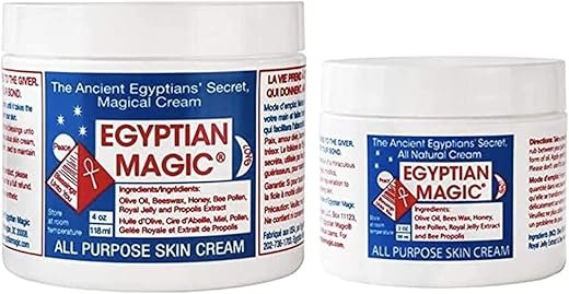 Egyptian Magic - Creme Egípcio Mágico para Pele | Cura Natural para Pele, Cabelo, Anti-Envelhecimento, Estrias, Celulite, Irritações e mais | Ingredientes 100% Naturais | Pacote de 180ml (120g)